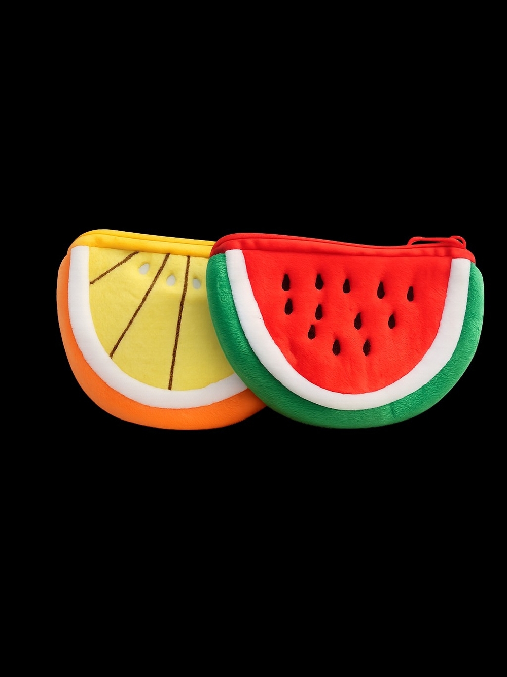 Coin Pouch Fruit Slices Set - Red & Yellow, Yellow &Orange  NWOT